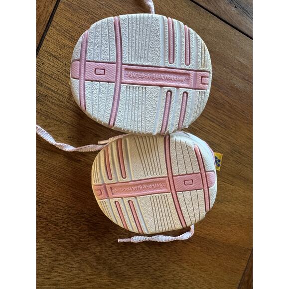 Build-A-Bear Skechers Pink & White Lace-Up Sneakers with Flower Charm - Picture 6 of 6